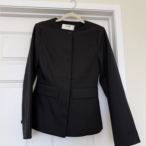 Olga Halter Dress in Black & White Dot